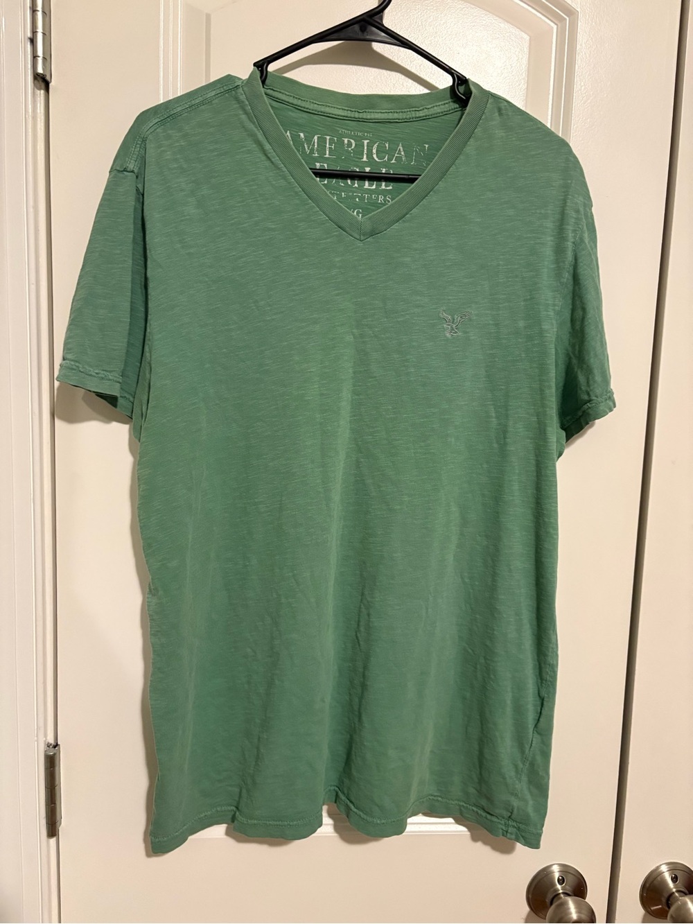 American Eagle Outfitters Men’s Mint Green V-Neck Tee